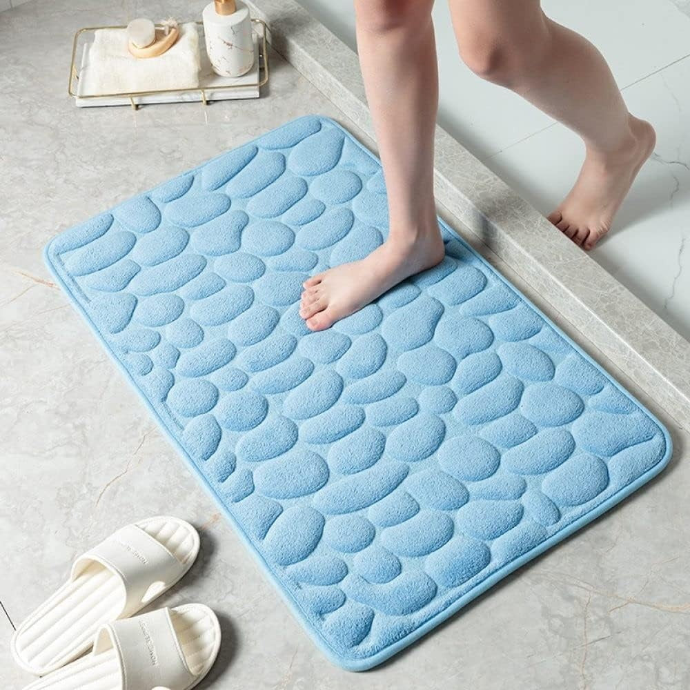 Soft Bath Mat Non Slip Bathroom Floor Mat Water Absorbent