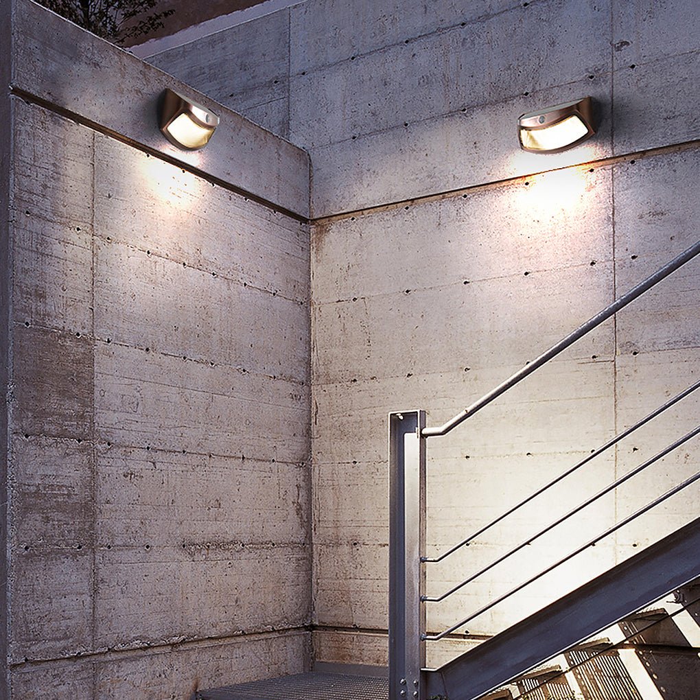 Industrial Black LED Wall Light for Garden Pathway Lighting