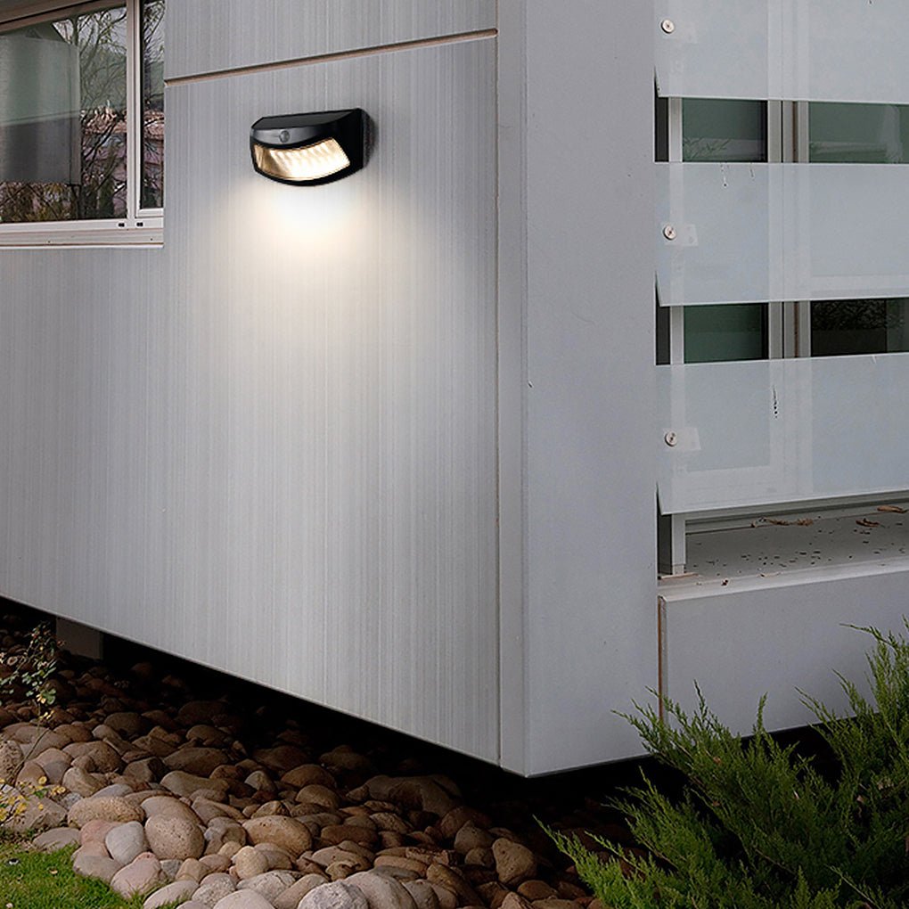 Industrial Black LED Wall Light for Garden Pathway Lighting