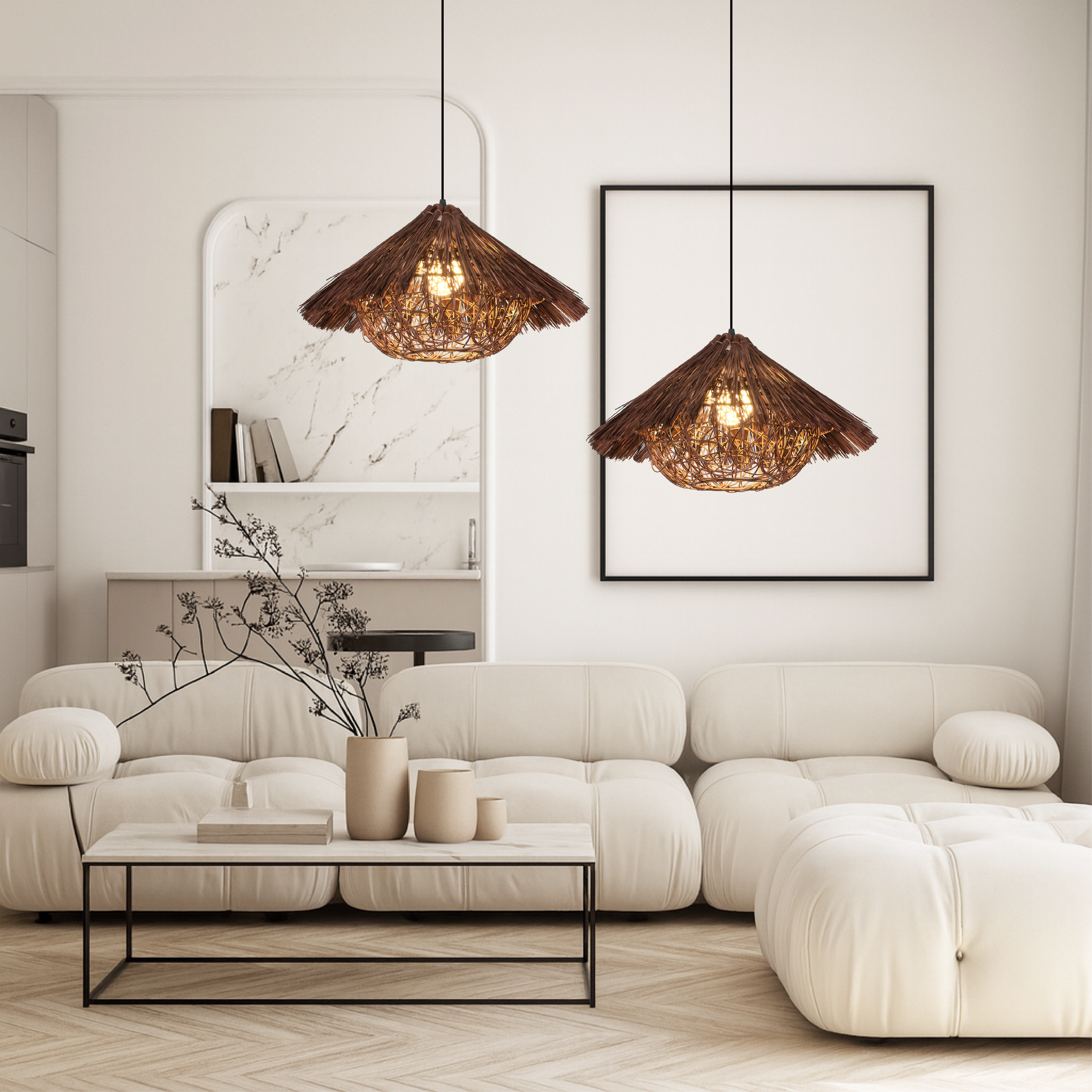 Rattan Bamboo Pendant Light