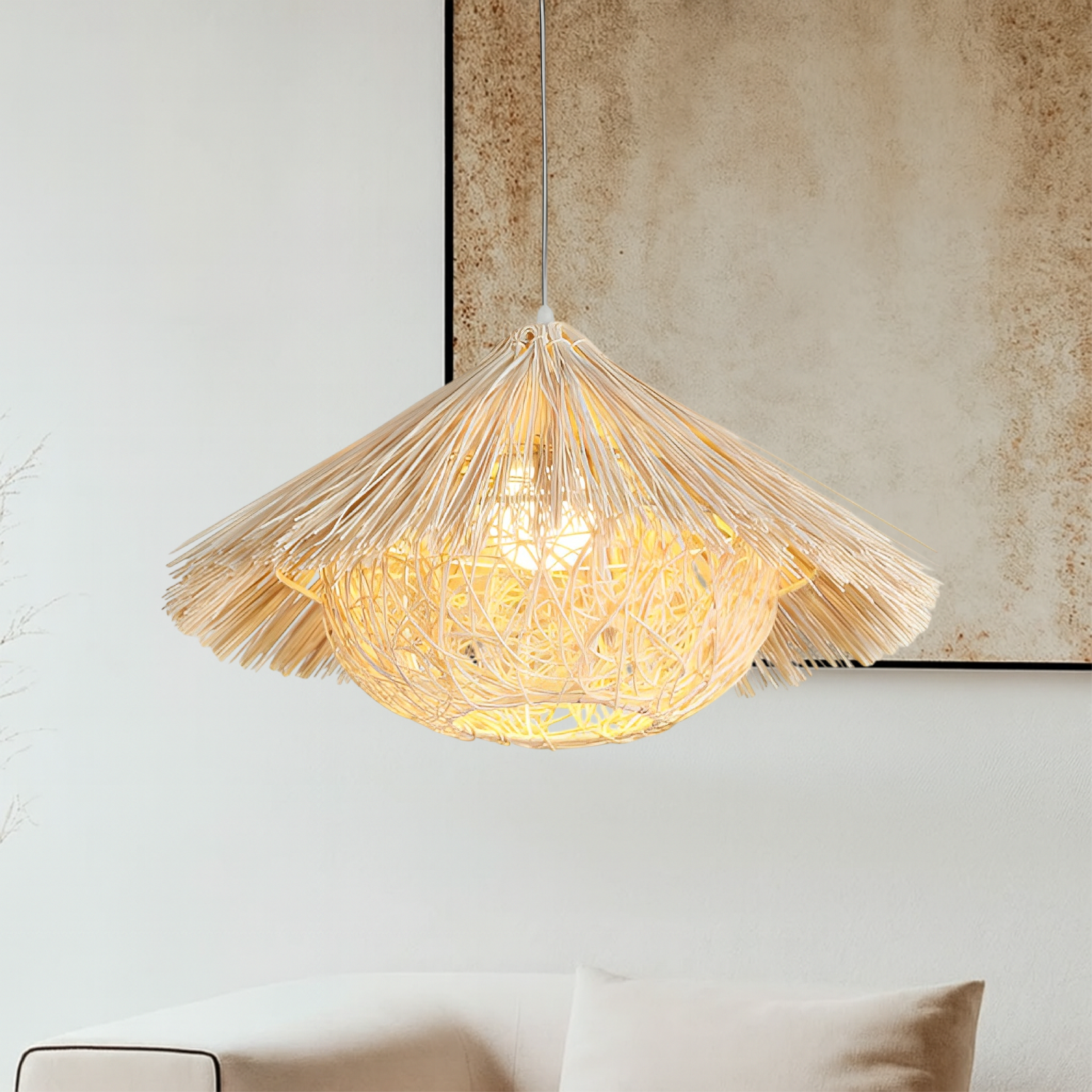 Rattan Bamboo Pendant Light