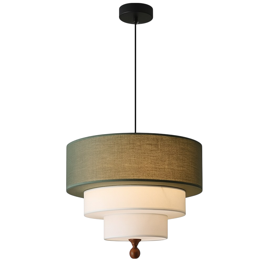 Modern Layered Cotton Pendant Light