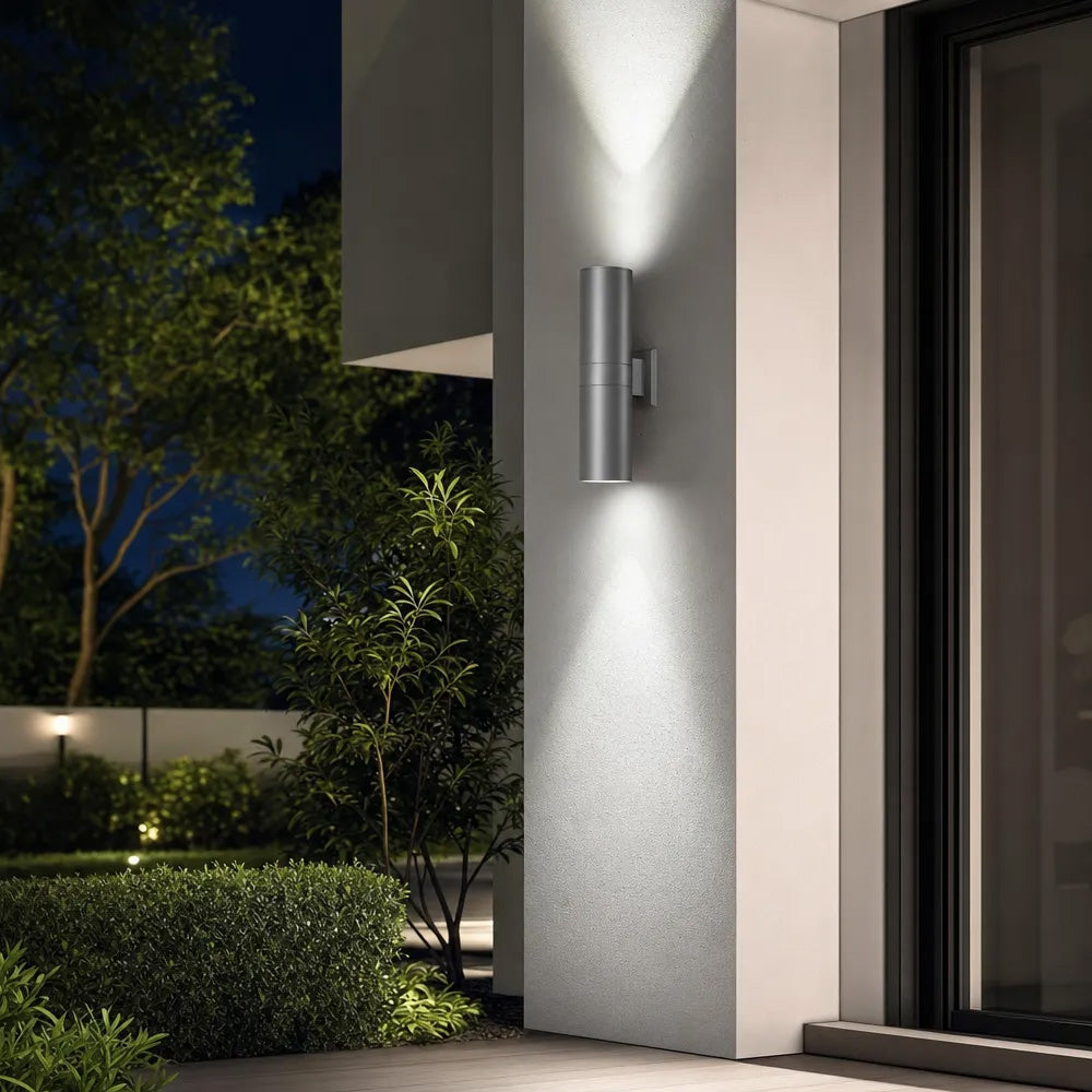 Modern Cylindrical IP65 LED Outdoor Wall Light for Garden