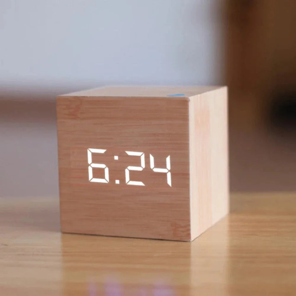 Compact Mini LED Digital Alarm Clock