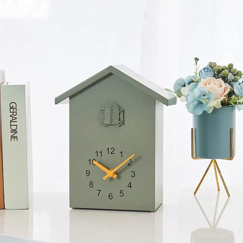 House Shaped Cuckoo Wall Clock with Pendulum