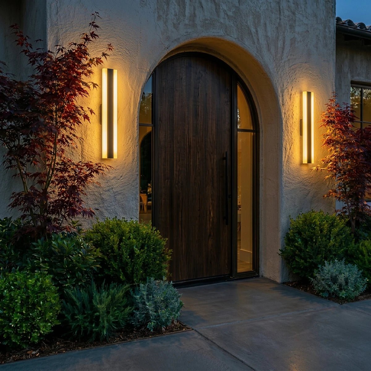 Modern Metal Linear Outdoor Wall Light for Garden Lighting