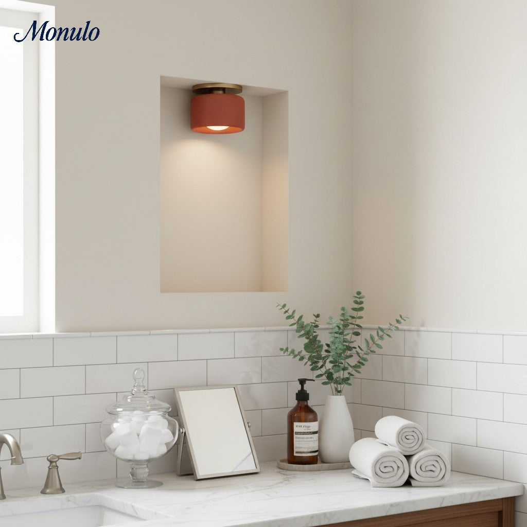 Porcelain Flush Mount Ceiling Light