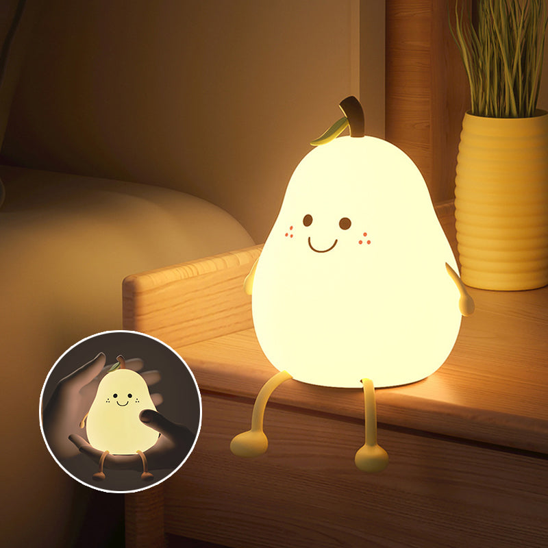 Pear Shaped Night Light With Soft Adjustable Glow