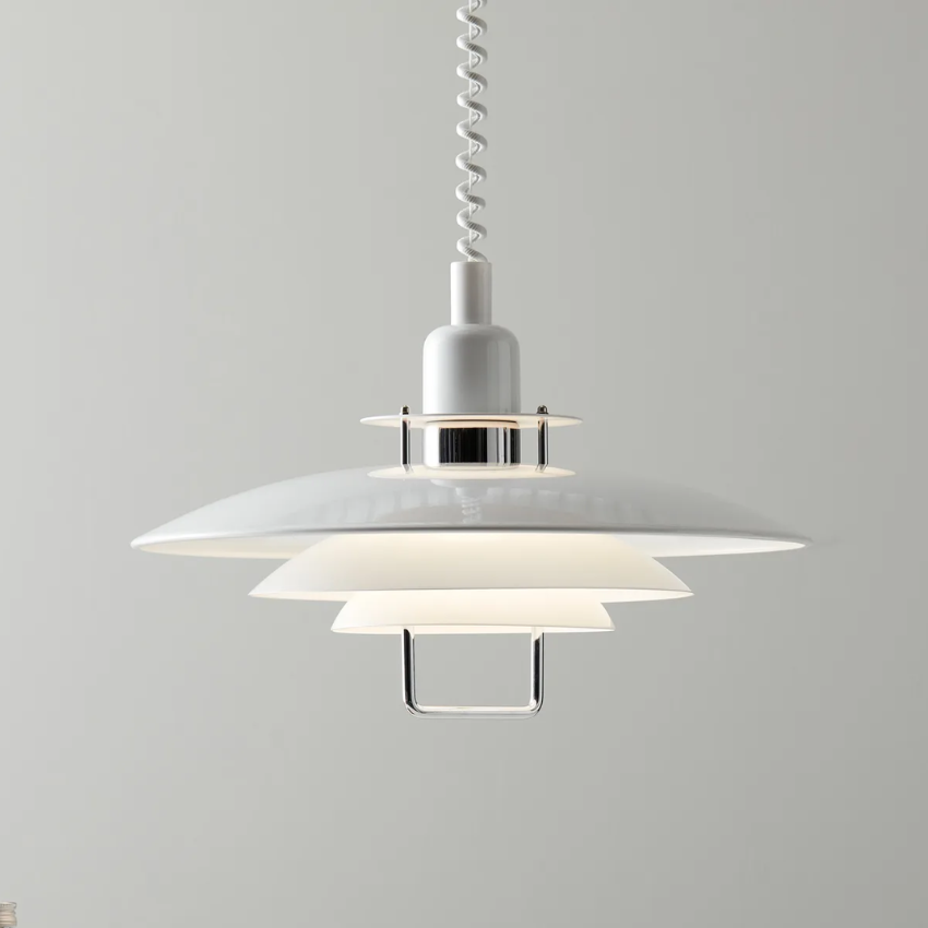 Suspension moderne en métal superposé  