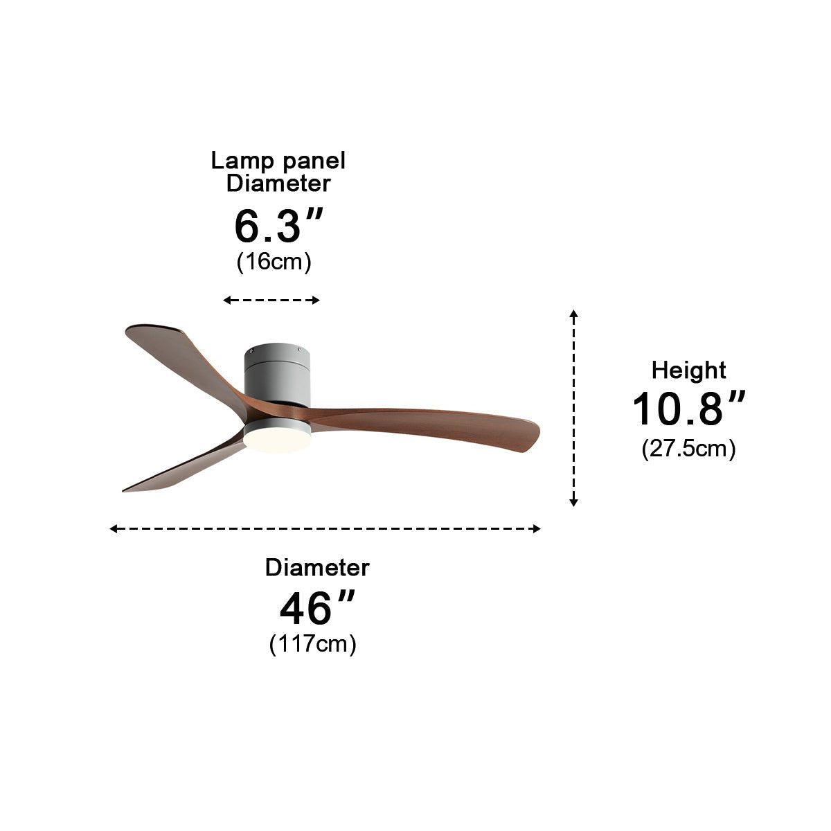 Minimalist Ceiling Fan Light for Living Room 15