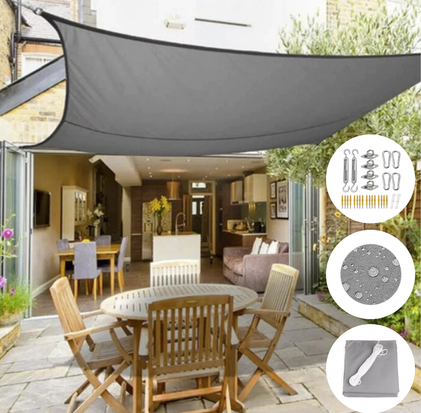 Waterproof UV Protection Shade Sail for Balcony 1
