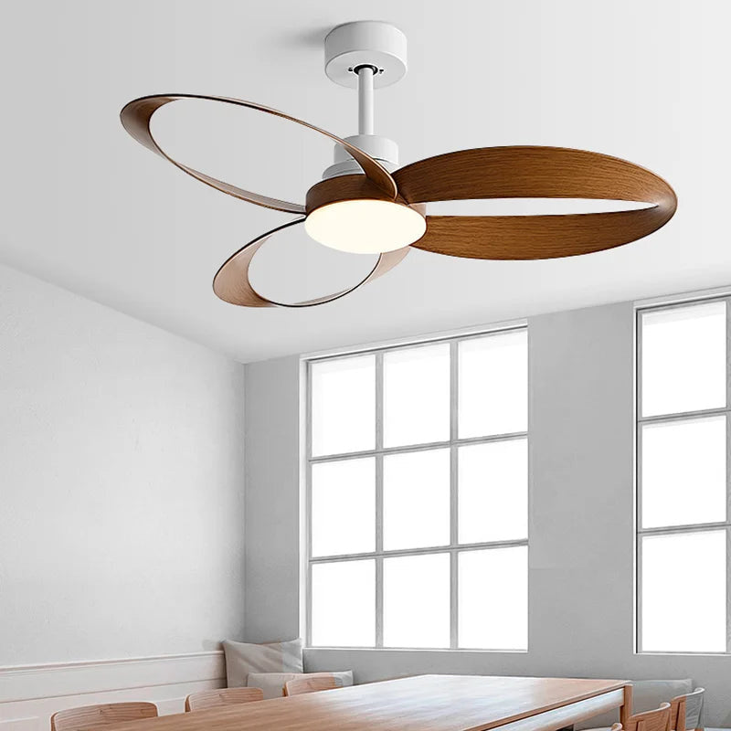 Modern Ceiling Fan with Dimmable LED Light 4