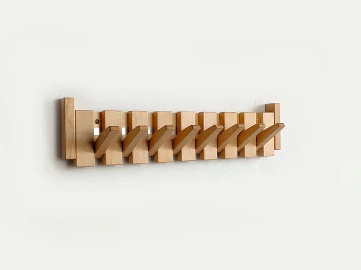 Wooden Coat Rack with Piano Design 4