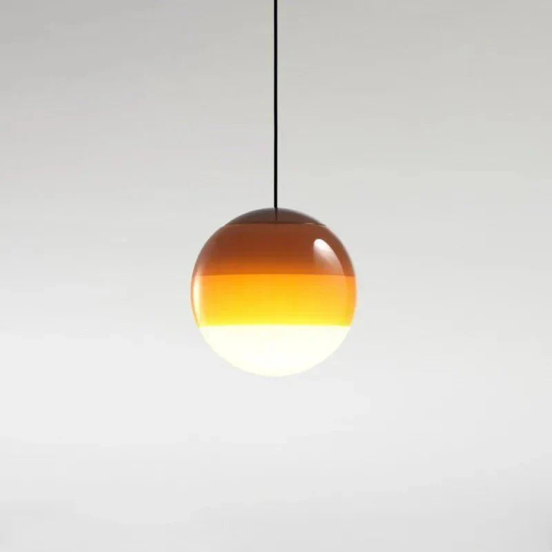 Color Gradient Glass Pendant Lamp Modern Lighting