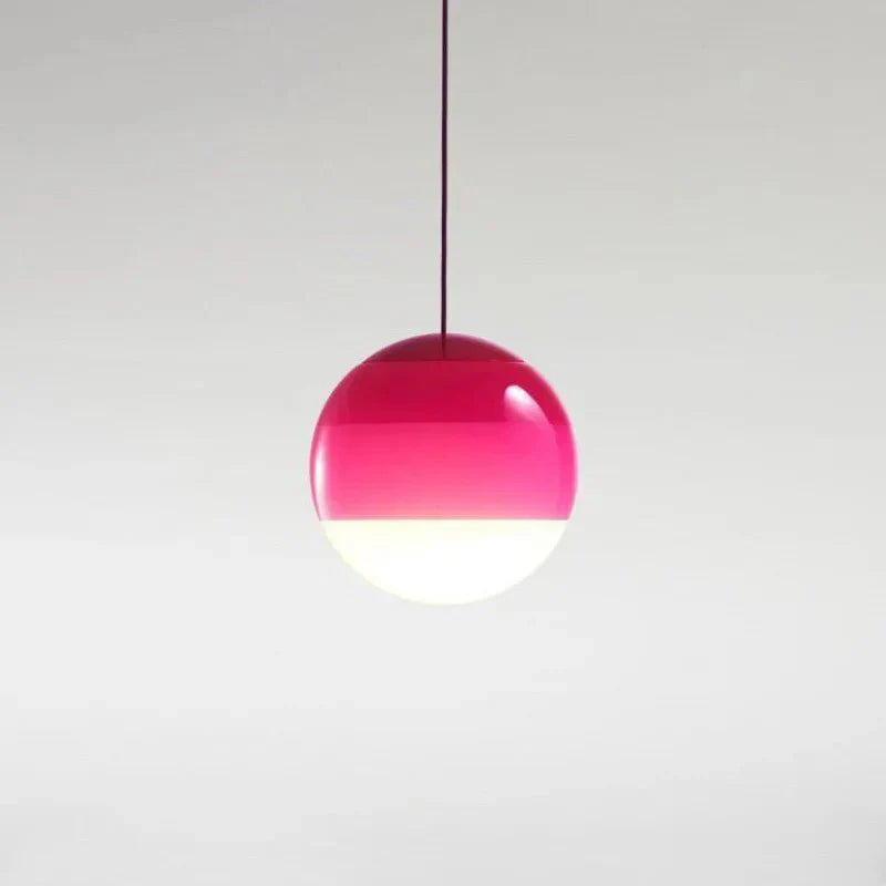 Color Gradient Glass Pendant Lamp Modern Lighting
