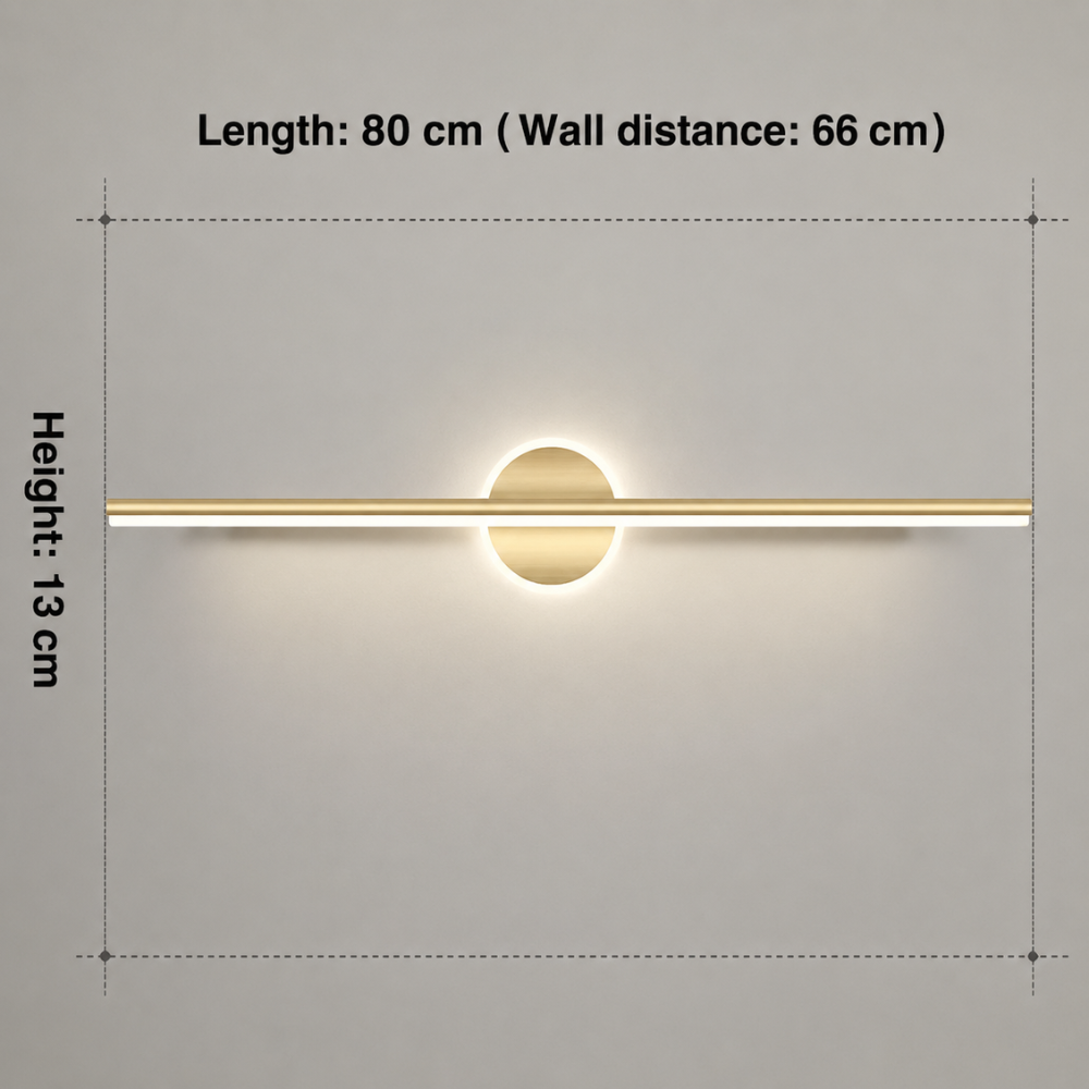 Minimalist Double-Rod LED Wall Sconce Light