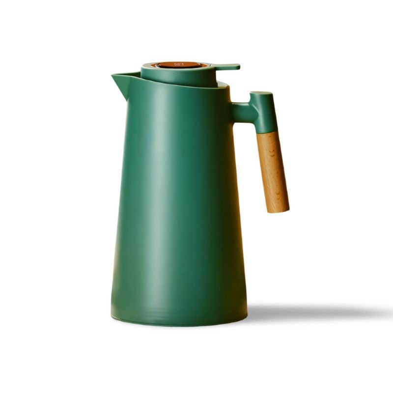 Thermal Jug With LED Temperature Display And Wooden Handle