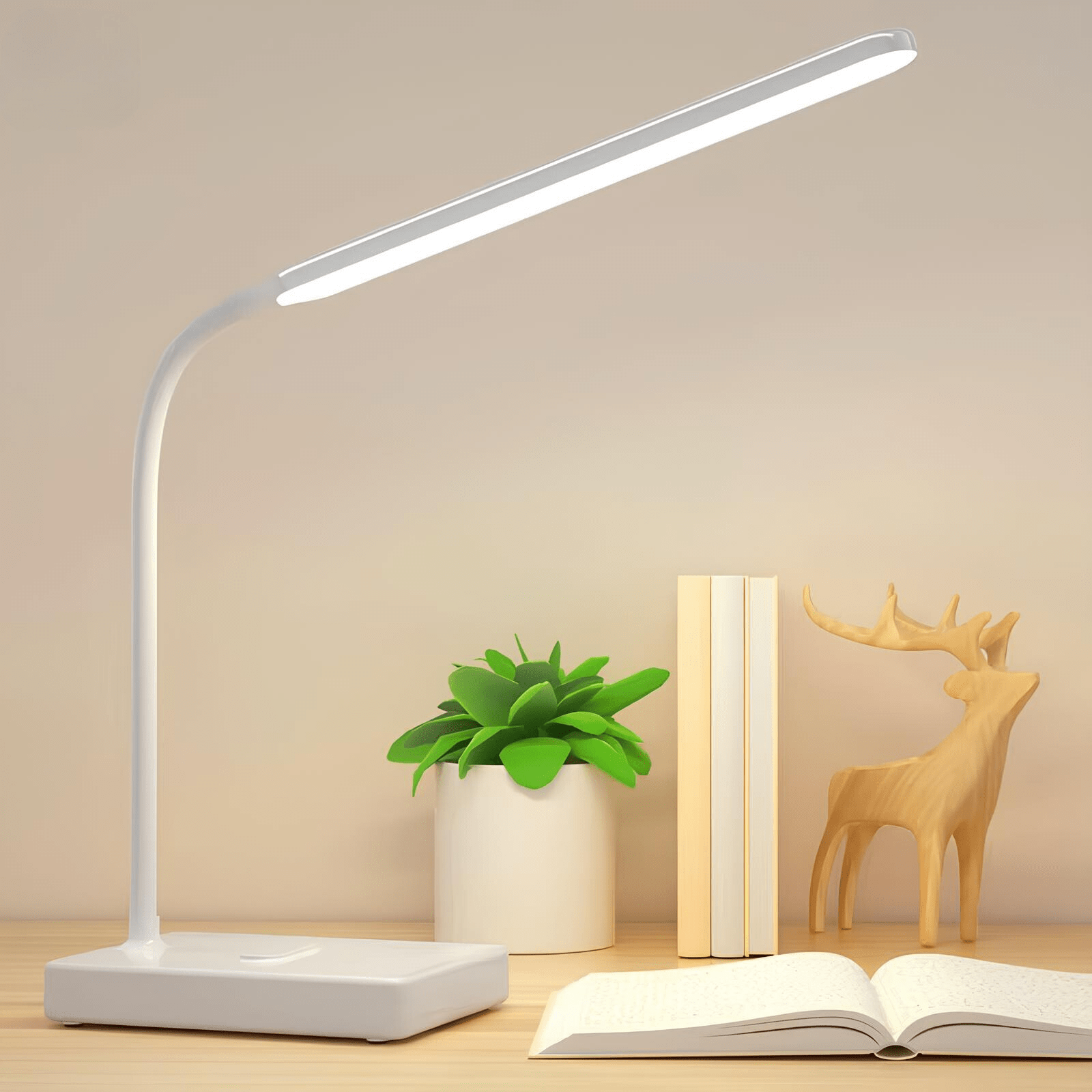 USB Rechargeable LED Desk Lamp with Flexible Arm