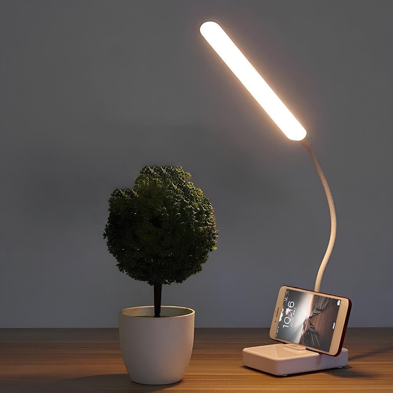USB Oplaadbare LED Bureau Lamp met Flexibele Arm