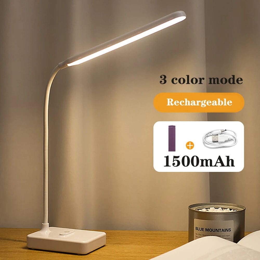 USB Rechargeable LED Desk Lamp with Flexible Arm