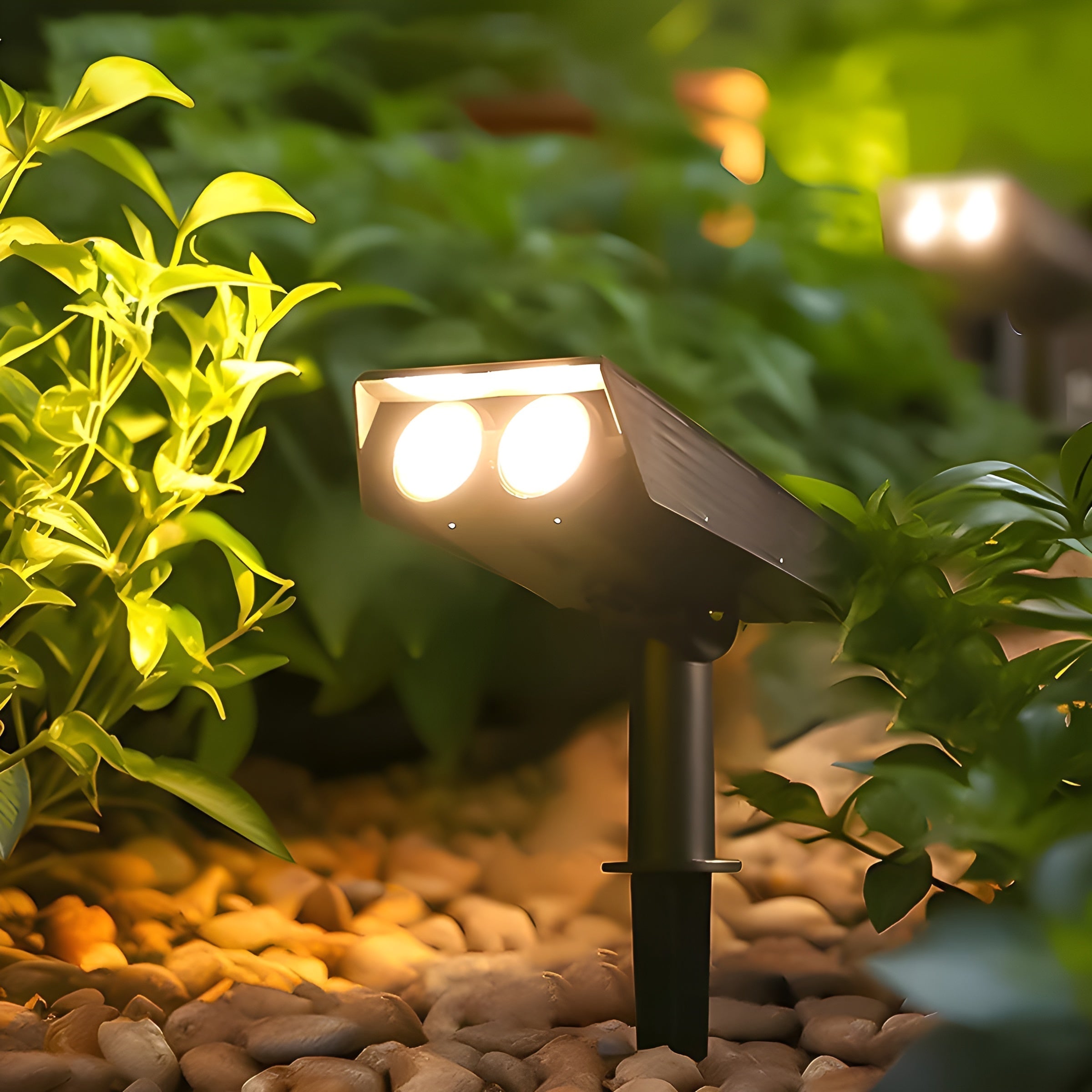 Solar Outdoor Spot Light Adjustable Head Garden Light
