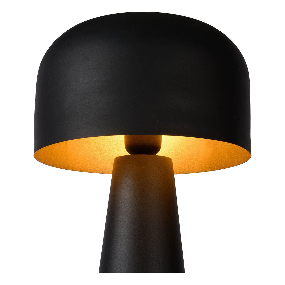 Lampe de table moderne en métal noir pour chambre et salon